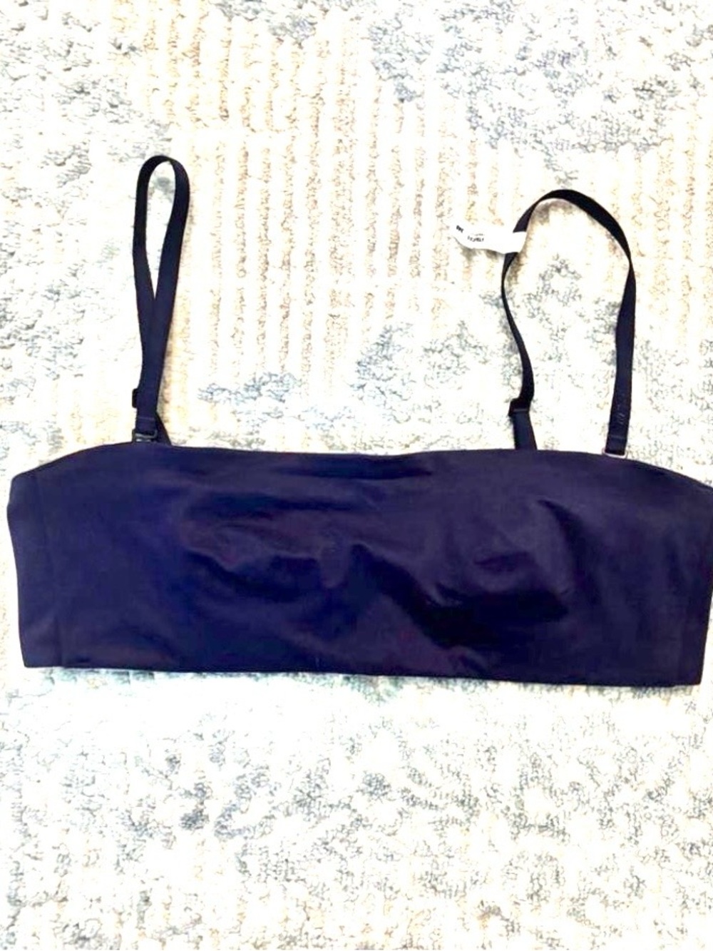 Aerie Smoothiez Navy Blue strapless bandeau bra size 34B with underwire